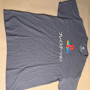 Sony Gray Tee with Colorful Logo